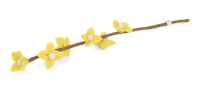 Zweig mit gelben Blumen aus Filz aus Filz von Gry & Sif